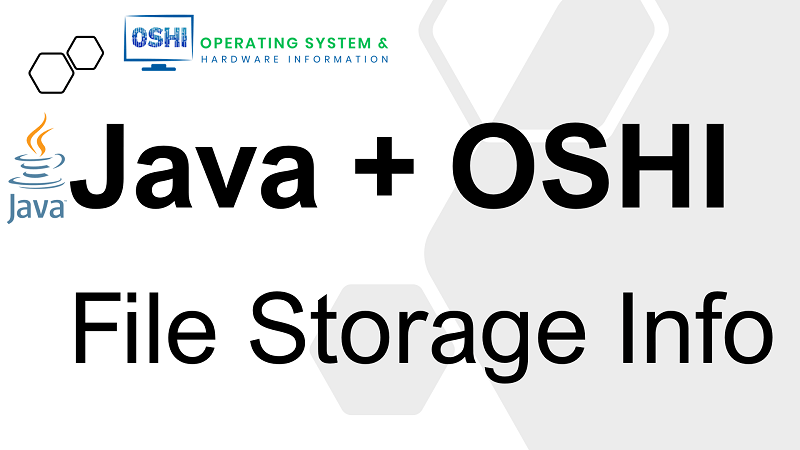 hyllsystem jula Get File System Information In Java Using Oshi Library