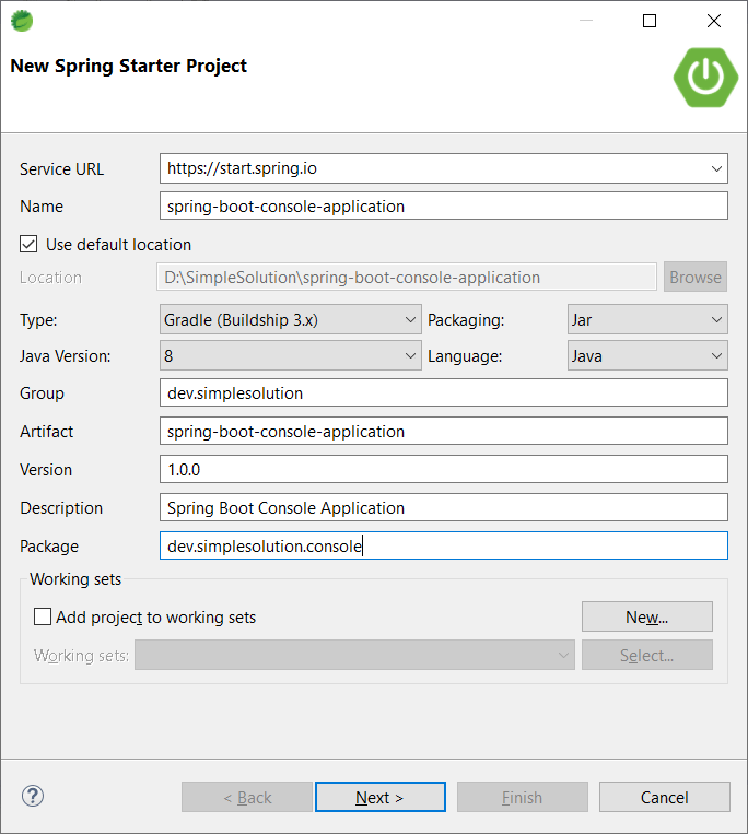 Spring Boot Console Application using CommandLineRunner