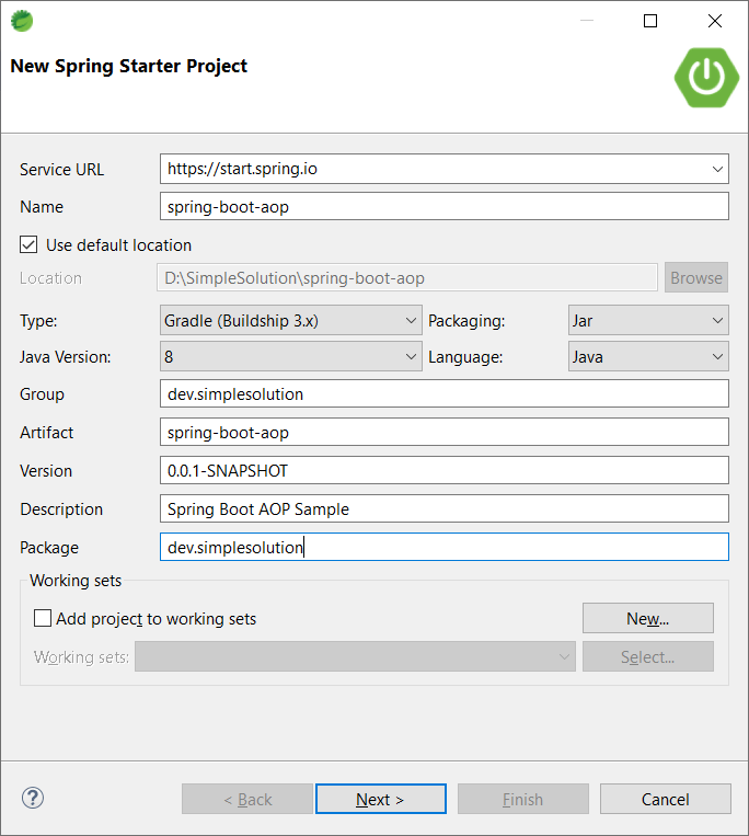 Spring Boot Implement AOP with Spring Boot Starter AOP