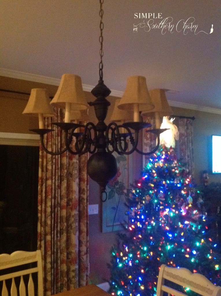 How to Spray Paint a Chandelier Simple Southern Charm