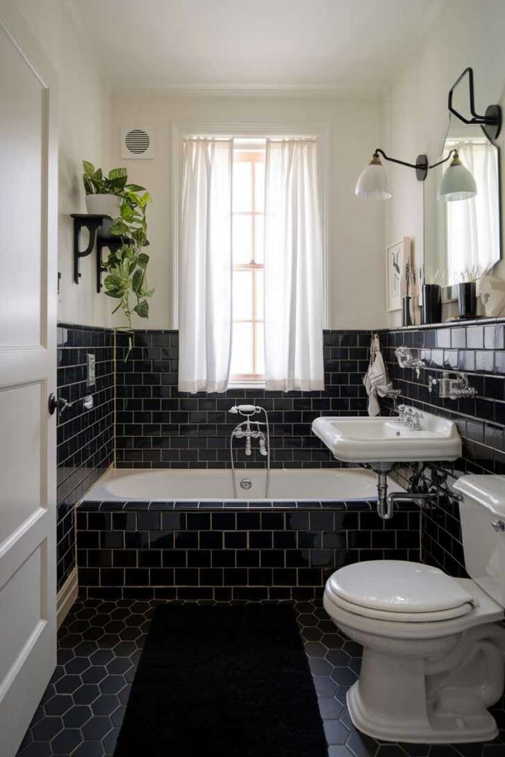 13 Black Tile Bathroom Ideas for a Chic Makeover