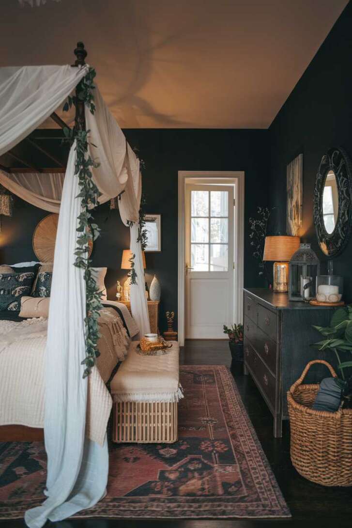 20 Unique Dark Boho Bedroom Ideas for a Bold Statement