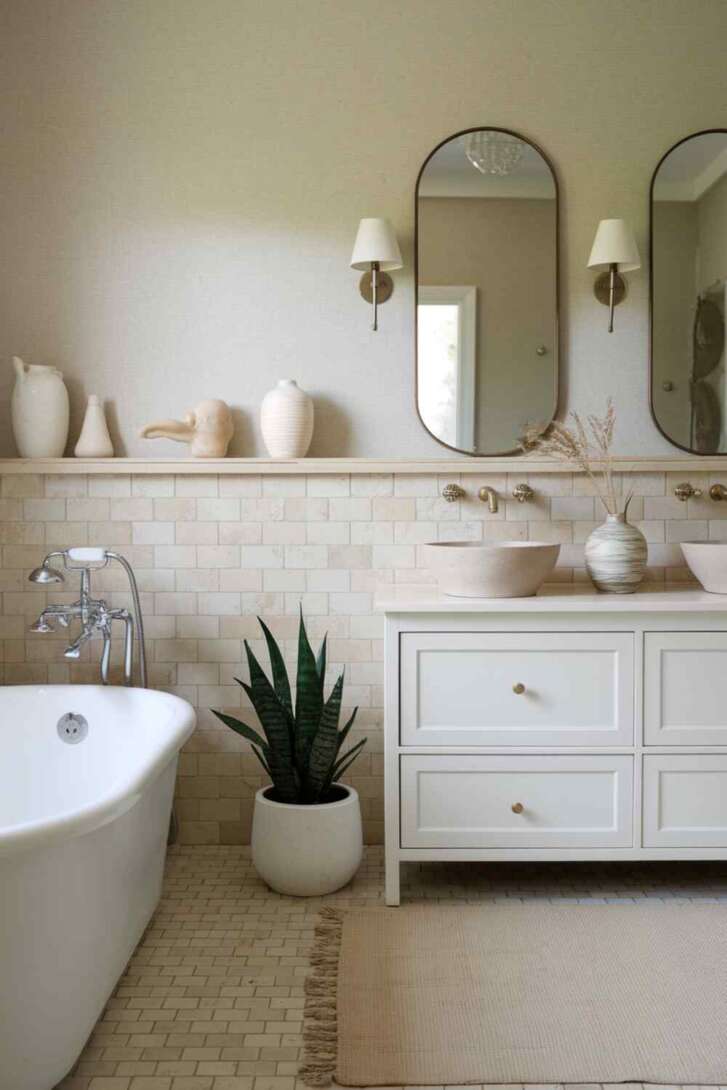 22 Warm Neutral Bathroom Ideas for a Cozy, Stylish Space