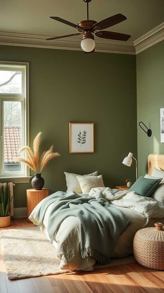 21 Stunning Olive Green Bedroom Ideas for a Cozy Retreat