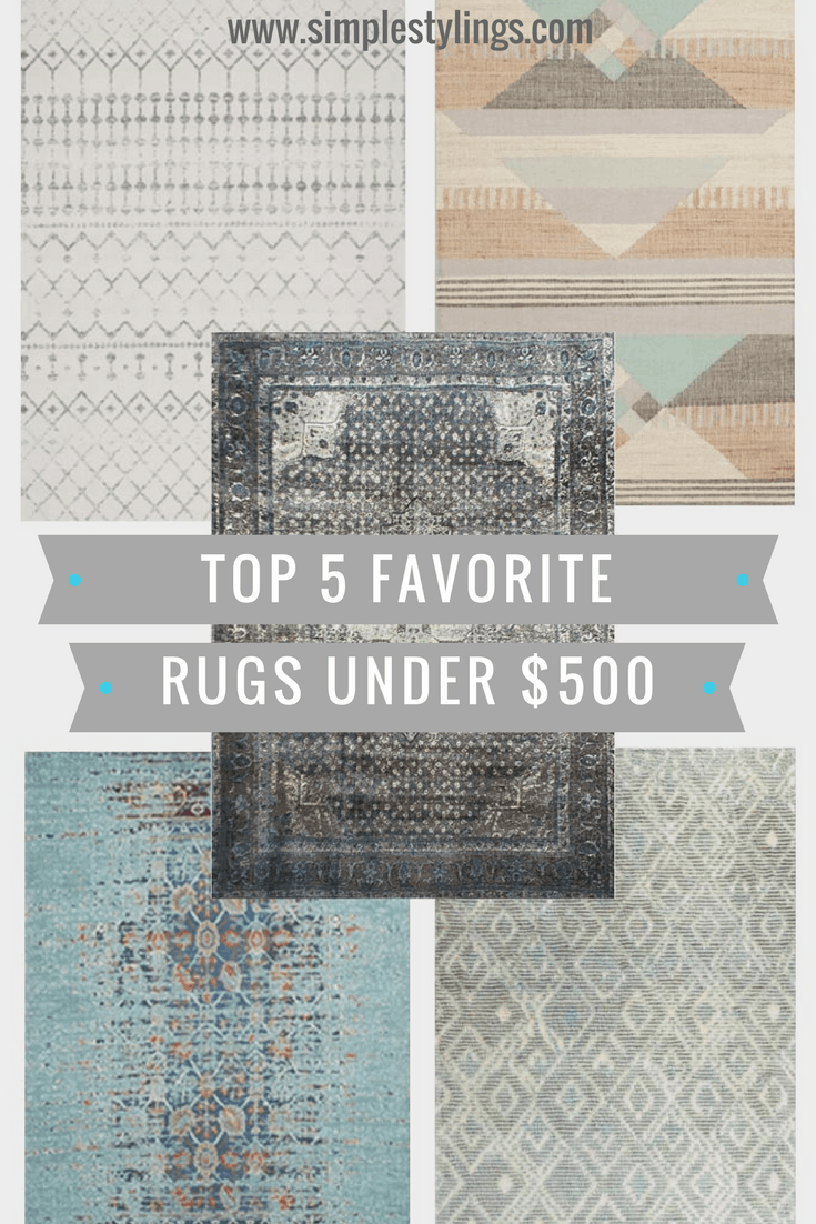 Top 5 Friday Top 5 Favorite Area Rugs Under 500