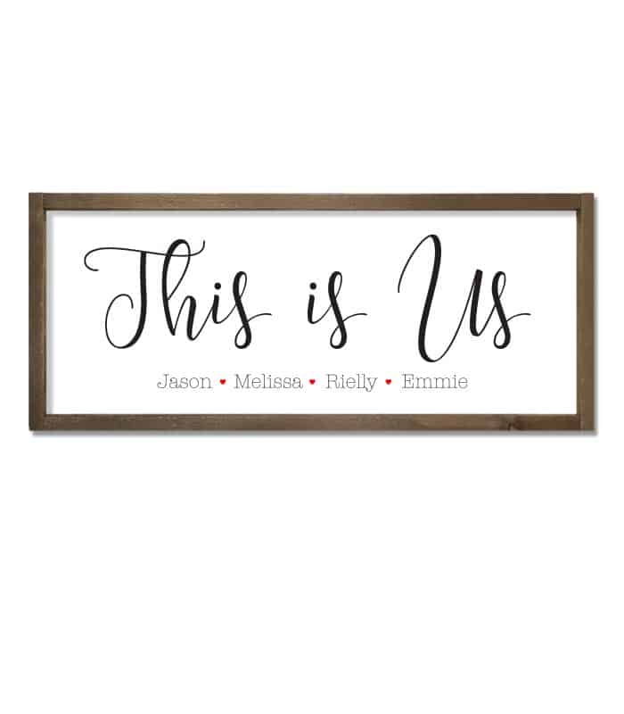 Personalized This Is Us Sign