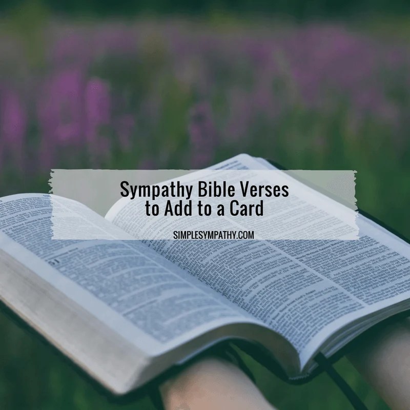 Sympathy Bible Verses Simple Sympathy