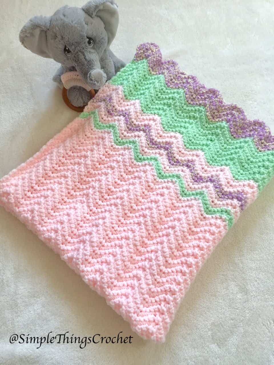 Love You Forever Baby Blanket Simple Things Crochet