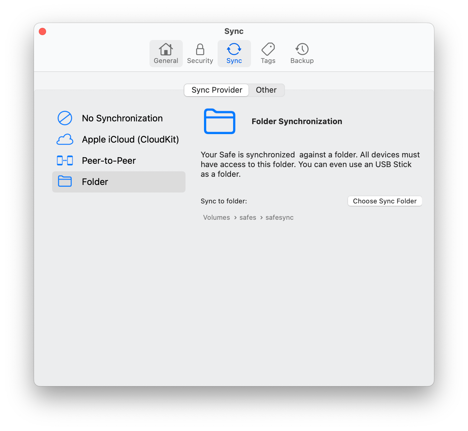 Set up folder sync between two Macs
