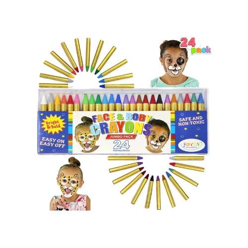 12, 24, 42 Pack Of Face And Body Paint Crayons simplexdeals