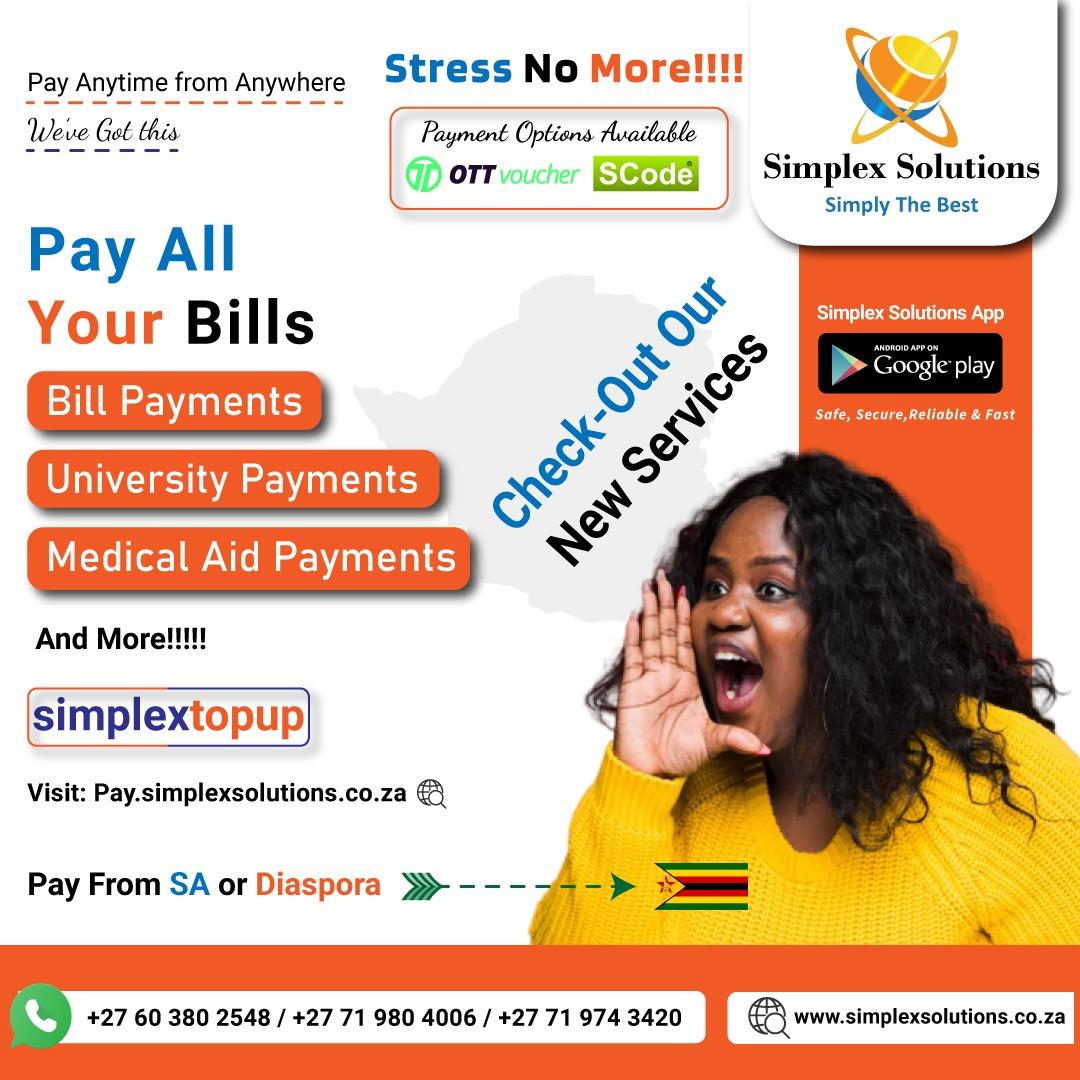 OneStop Shop for ZIM prepaid & Bill Payment in South Africa