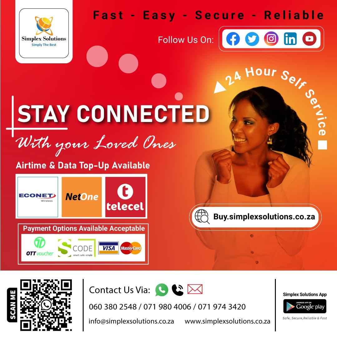 OneStop Shop for ZIM prepaid & Bill Payment in South Africa