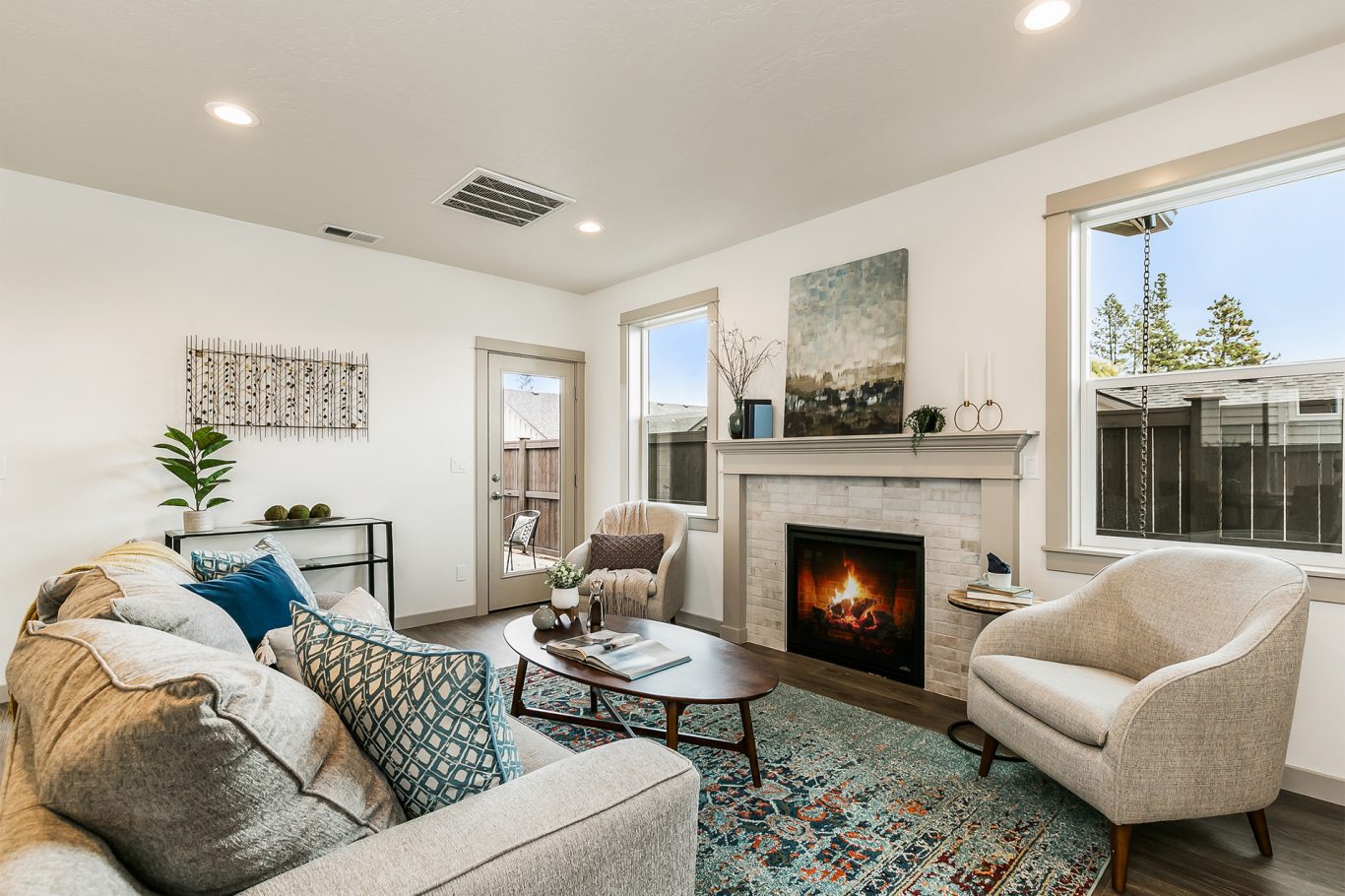 Harrison Living Room Home Builders in Oregon, Washington & Idaho