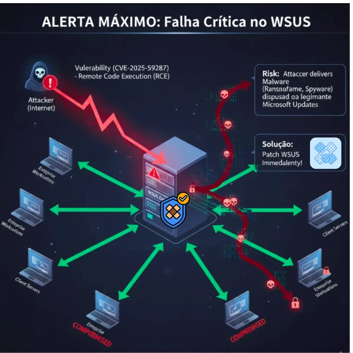 URGENT ACTION Critical WSUS Flaw (CVE202559287) Actively Exploited