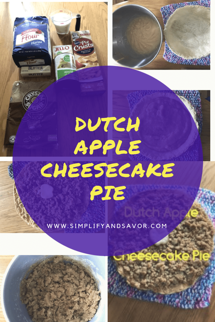 Dutch Apple Cheesecake Pie! Simplify and Savor