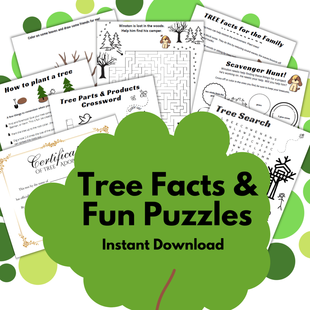 Tree Facts & Fun Puzzles Printable Simplify Firefly
