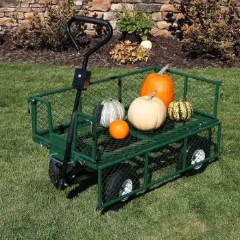 Picture of the Sunnydaze Heavy-Duty Garden Wagon 660 lbs