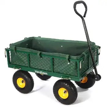 Picture of Yardsam Utility Steel Garden Carts and Wagons