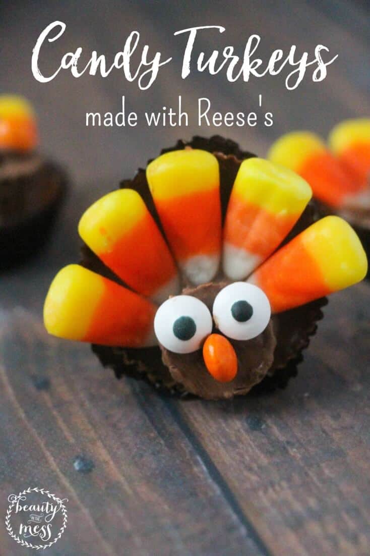 How To Make Candy Turkeys With Reese's Peanut Butter Cups
