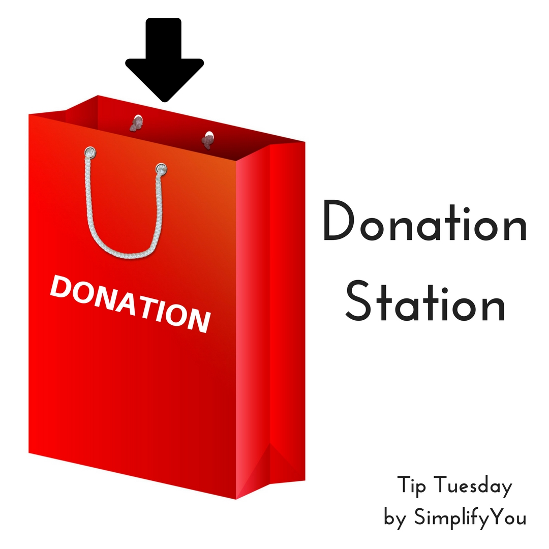 Donation Station Keep a Designated Place for Donations