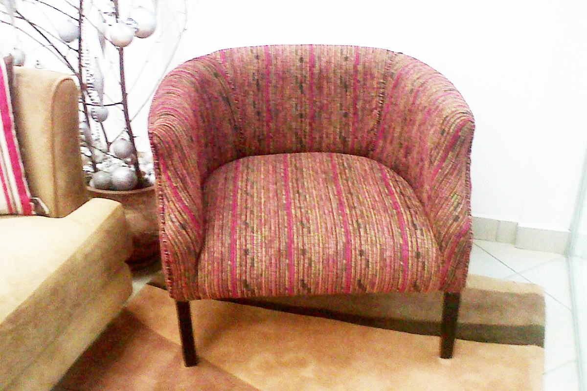 Buy red patterned cushion chair in Lagos Nigeria