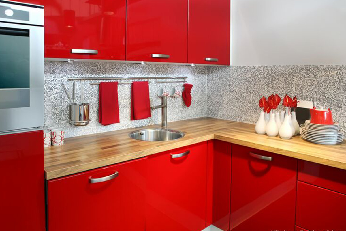 Buy red wood kitchen in Lagos Nigeria