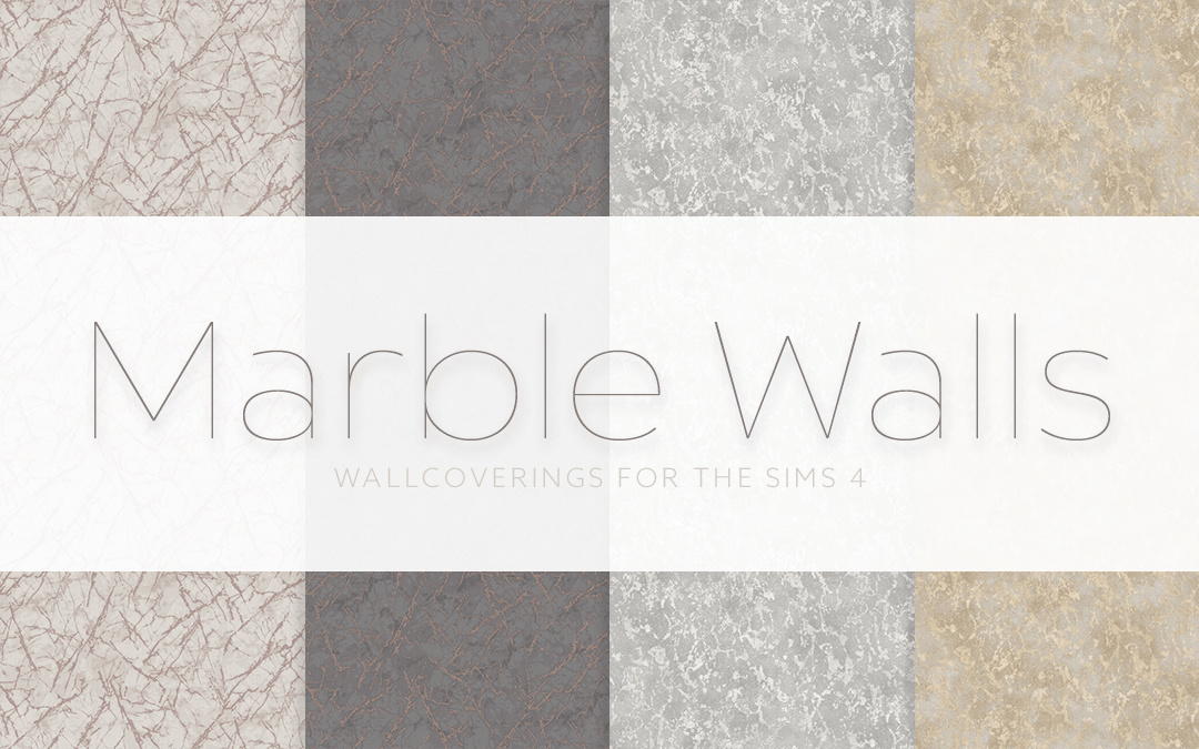 Marble Walls SimPlistic Sims 4