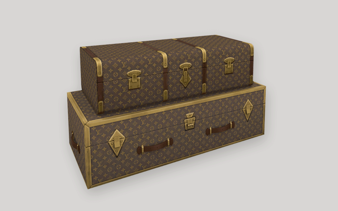 LV Steamer Trunks SimPlistic Sims 4