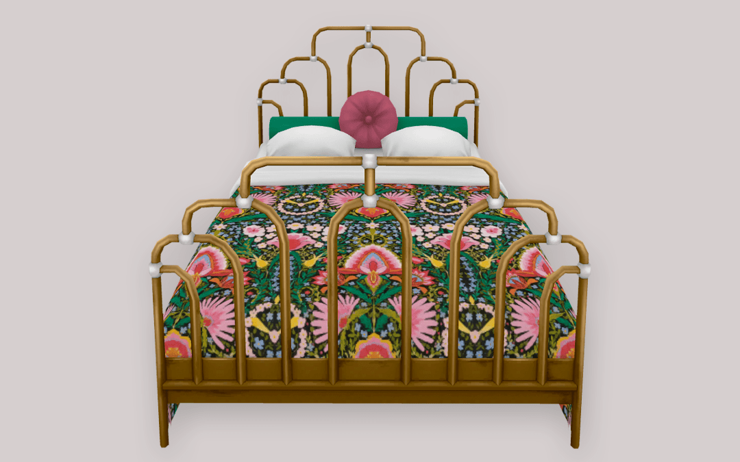 Psychedelic Woodstock Beds SimPlistic Sims 4