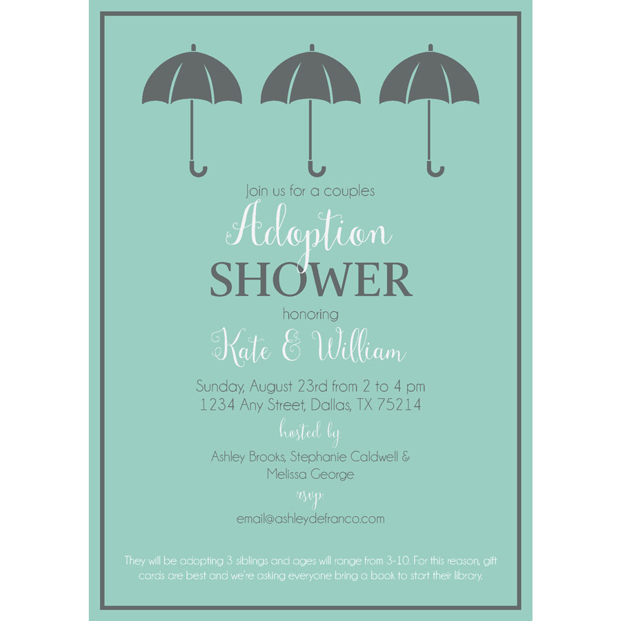Adoption Shower Baby Shower Invitation Simply Noted
