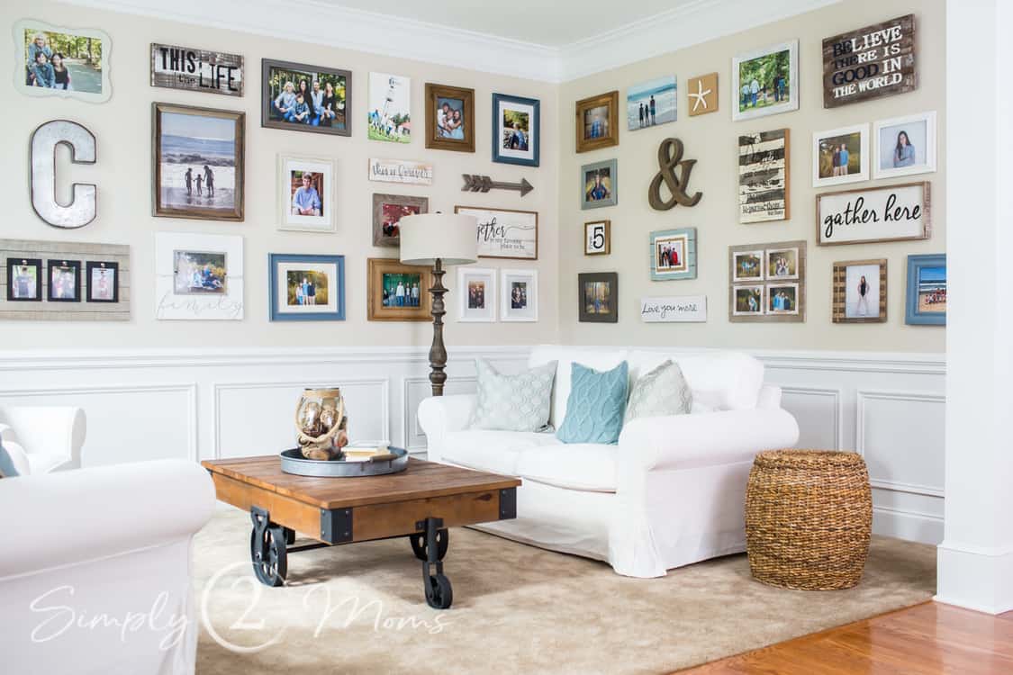 How to Create a Large Farmhouse Gallery Wall Simply2moms