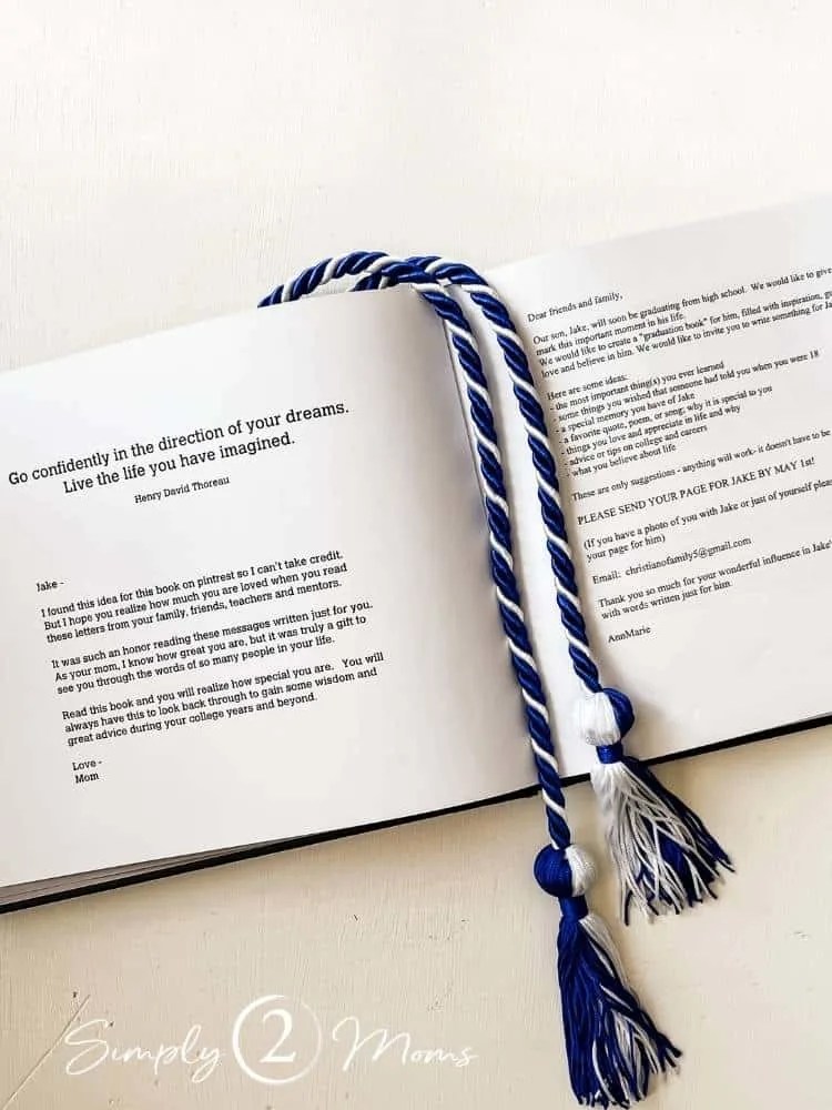 Graduation Memory Book Simply 2 Moms Family