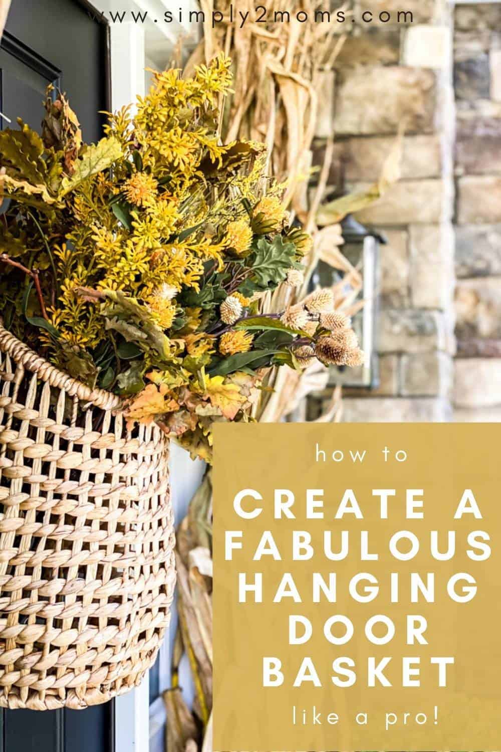 How to Create a Hanging Door Basket for Fall Simply2moms