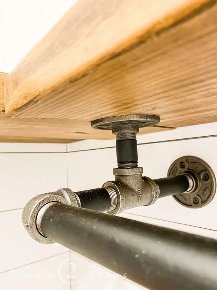 How to Make Custom DIY Wood and Industrial Pipe Shelves