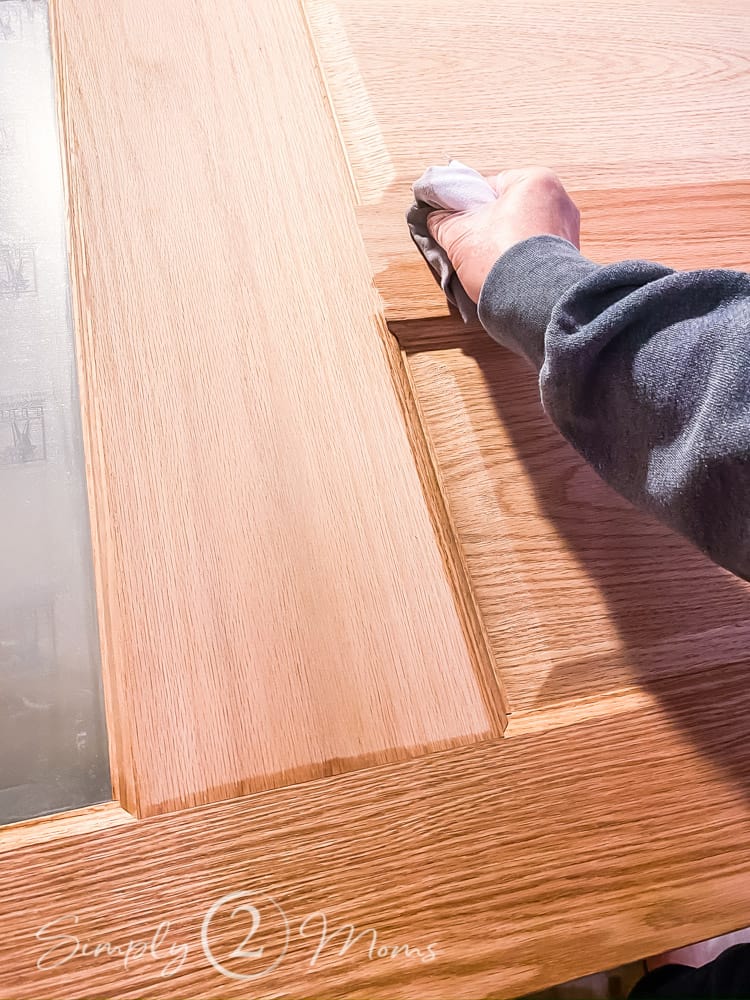 The Best Way to Stain a Custom Wood Door Simply2moms