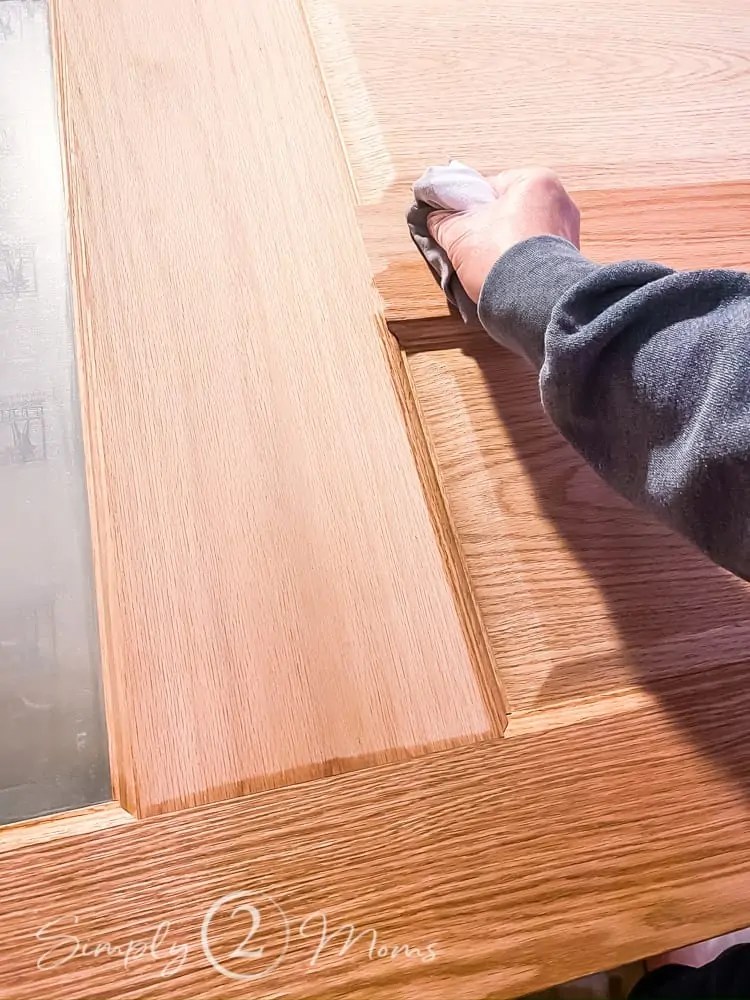 The Best Way to Stain a Custom Wood Door Simply2moms