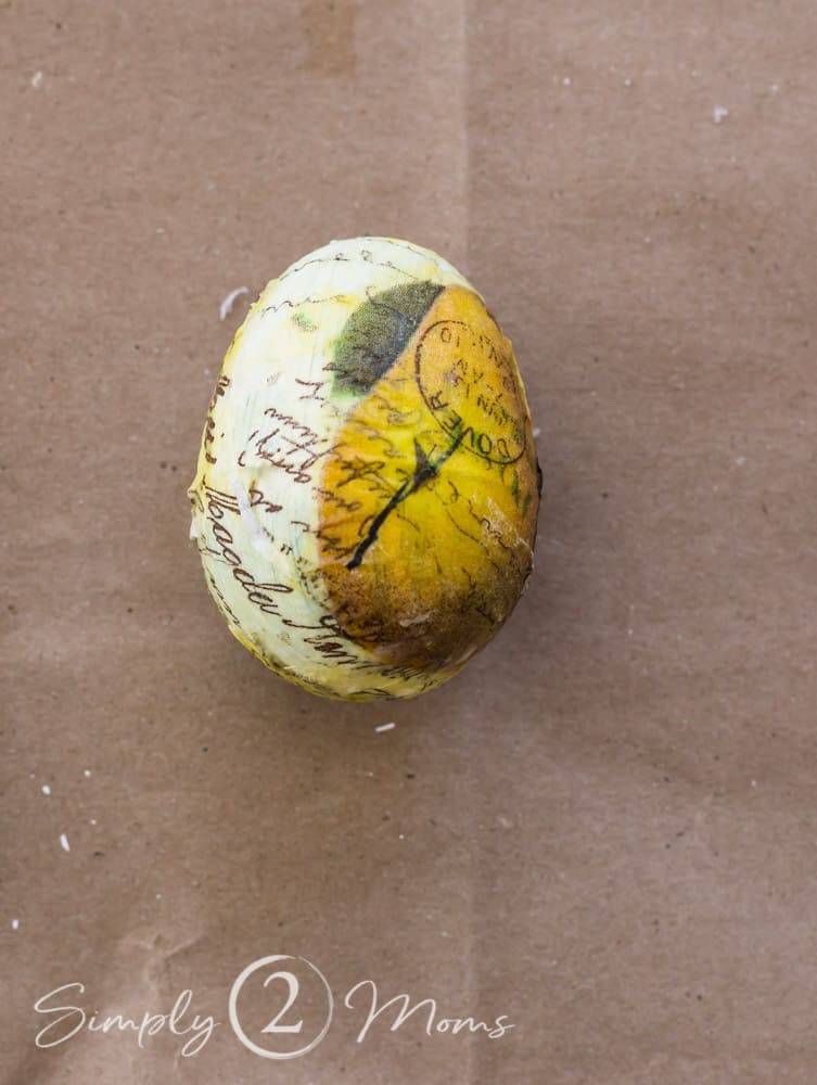 What NOT To Do to Make Decoupage Easter Eggs Simply2moms