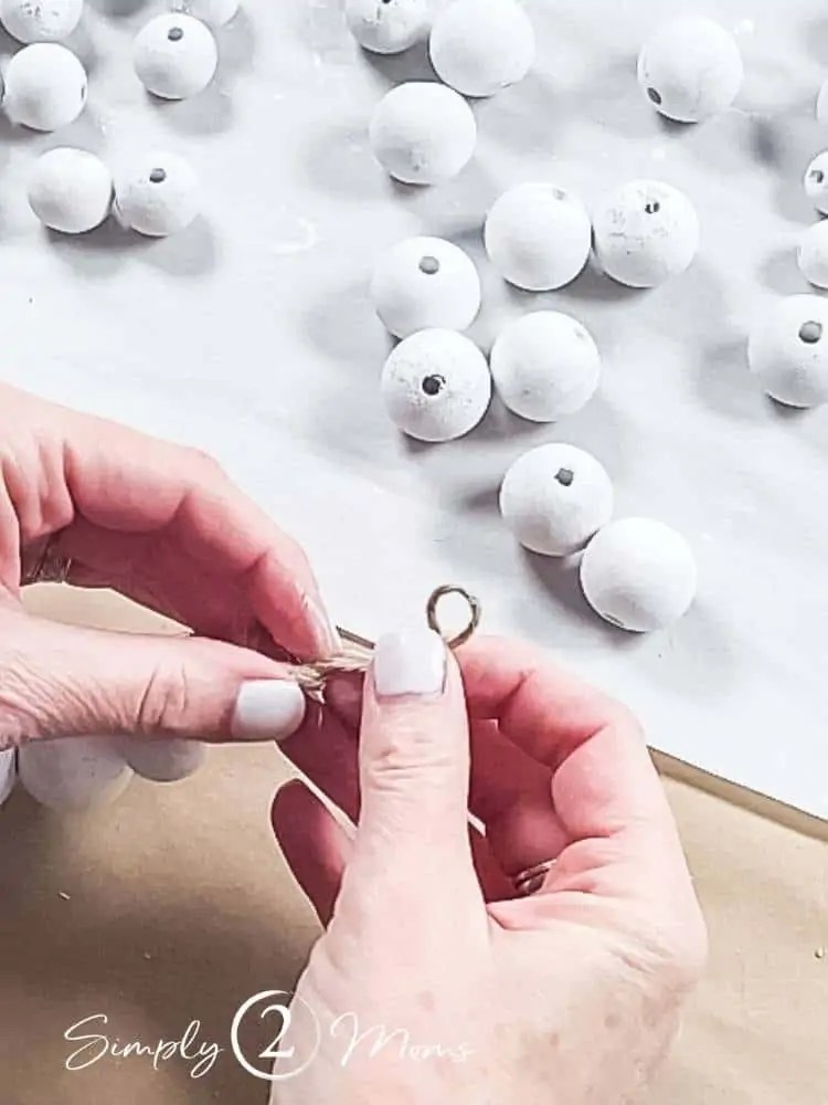 How to Make Beautiful Wood Bead Ornaments in 3 Easy Steps