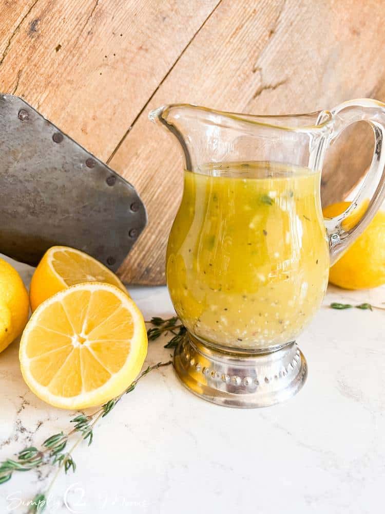 Sweet Lemon Vinaigrette Dressing Keto, THM Simply2moms