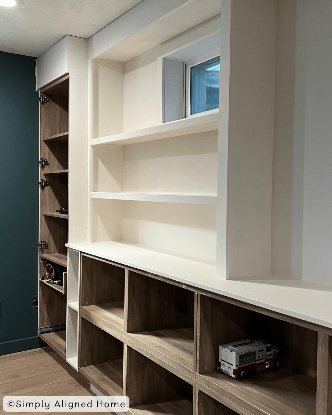 The Best IKEA Hack Basement BuiltIns Using Besta Simply