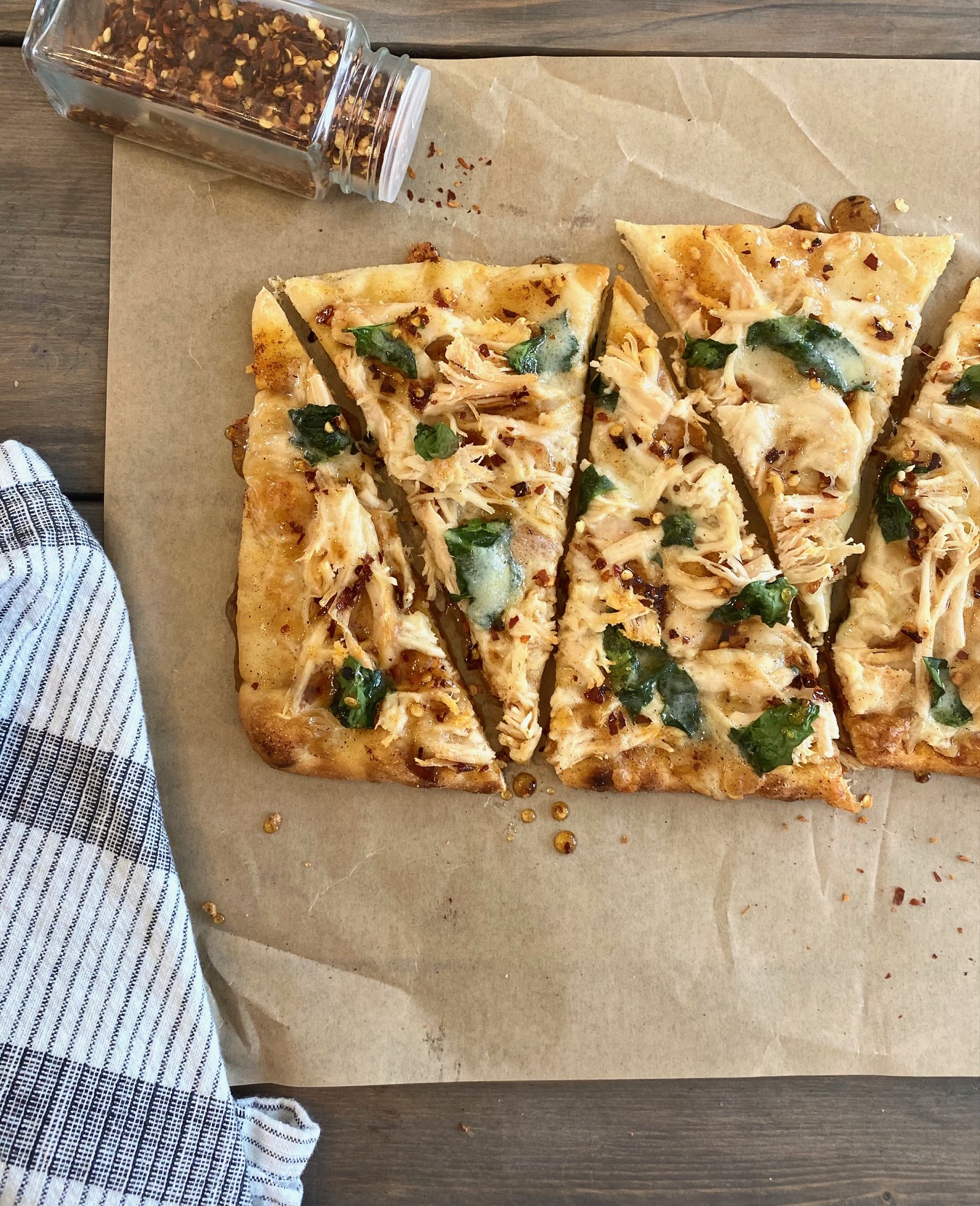 Hot Honey Chicken Flatbread Simply Altered Eats
