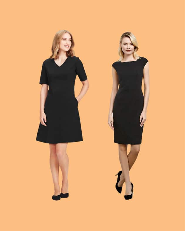 Corporate Uniform Dresses Embroidered Uniform Dresses