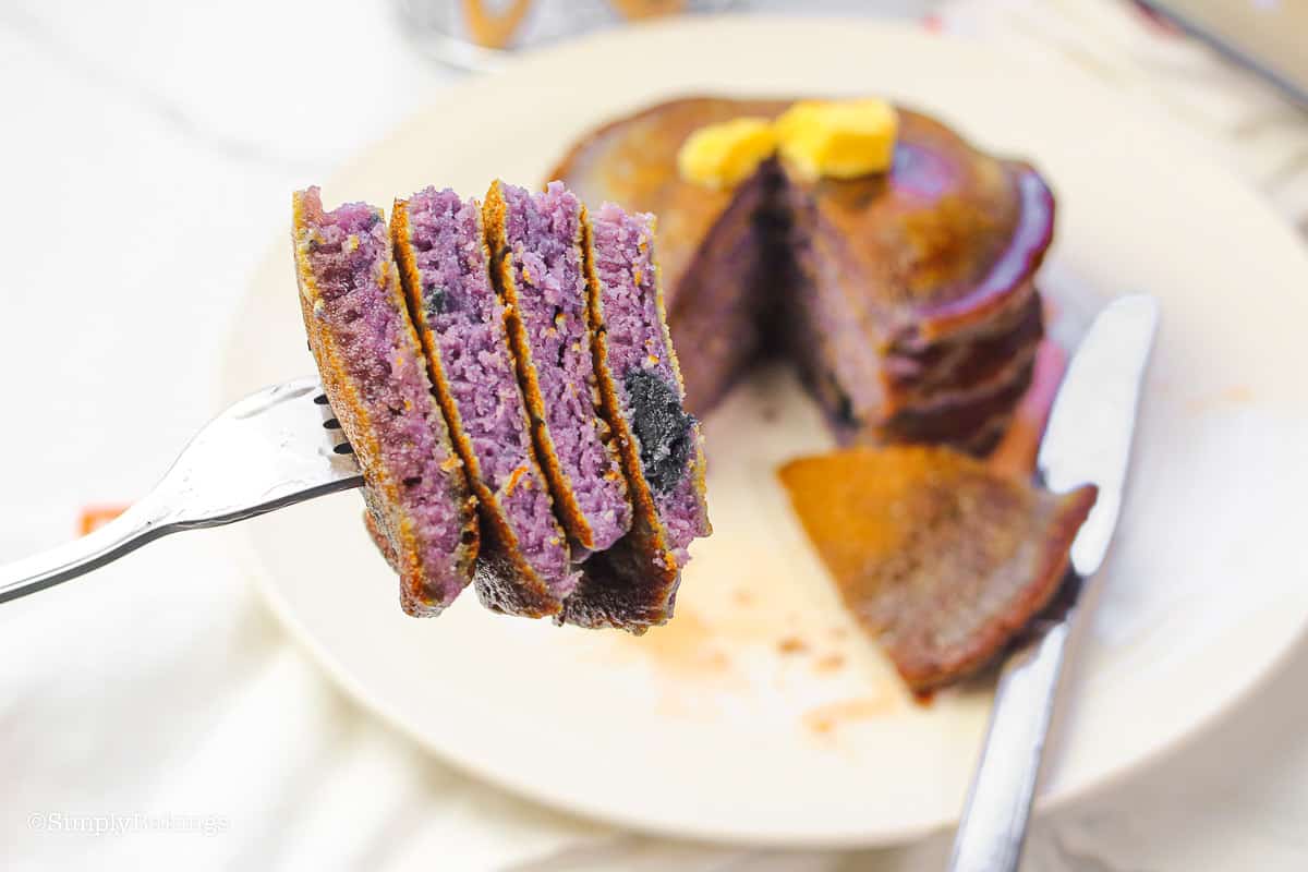 Ube Pancakes Recipe Simply Bakings