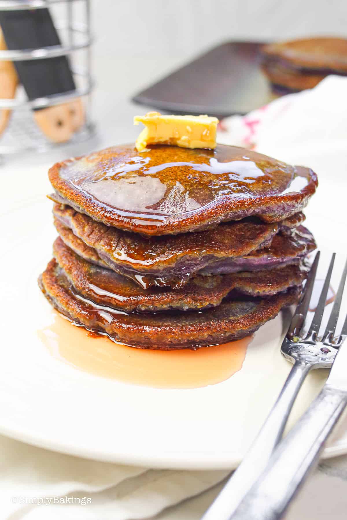 Ube Pancakes Recipe Simply Bakings