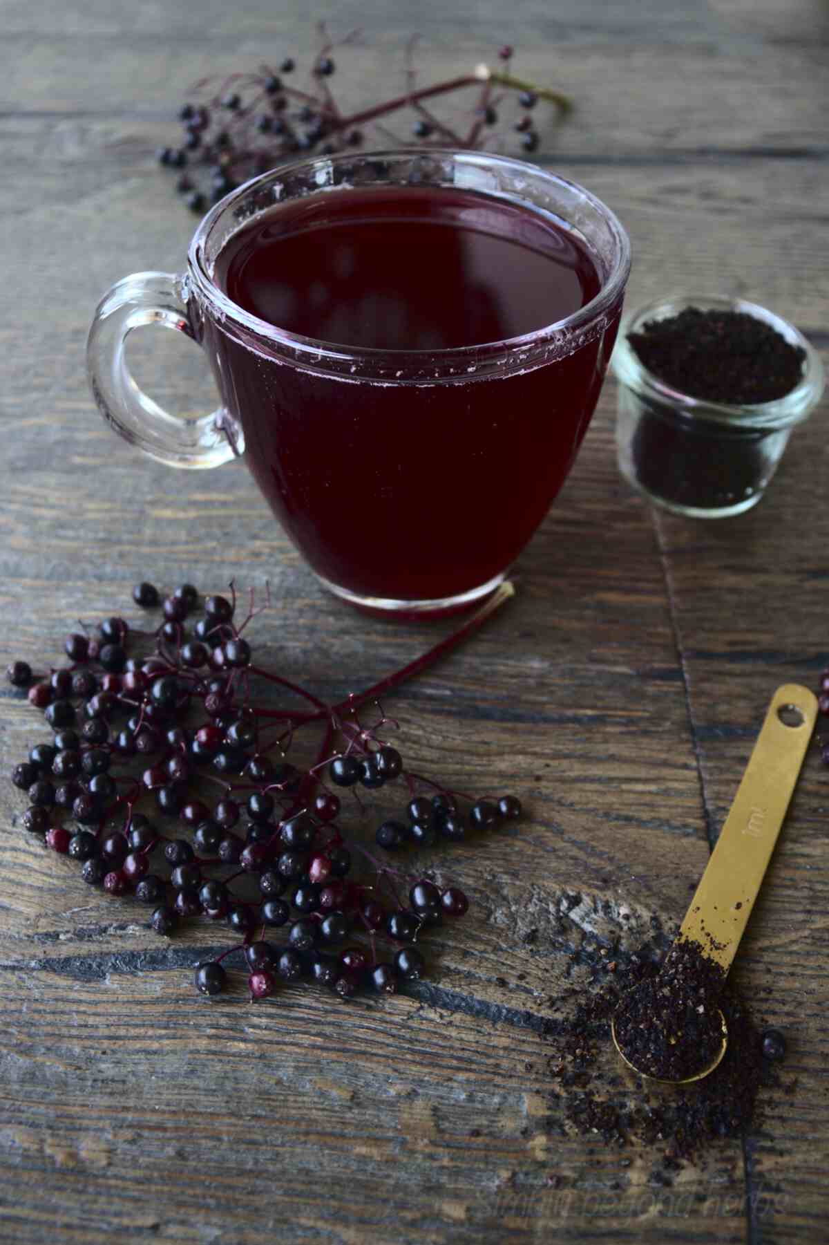 How to make elderberry tea 4 ways SimplyBeyondHerbs