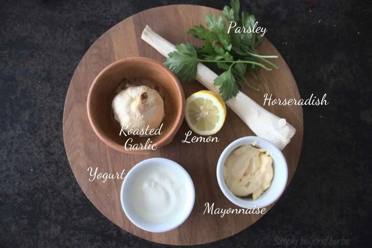 Spicy Horseradish Aioli with Roasted Garlic SimplyBeyondHerbs