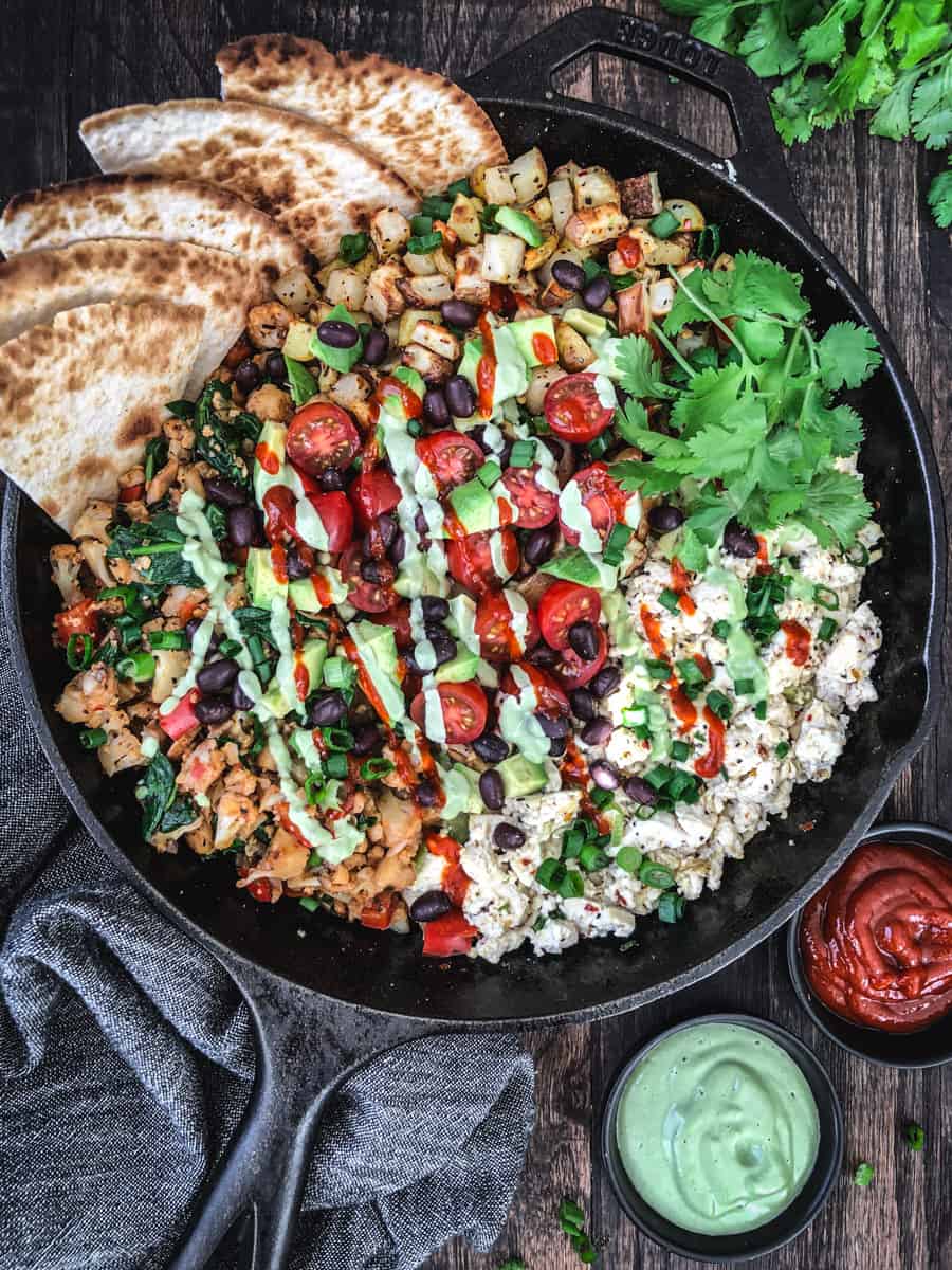 Mexican Inspired Tofu Breakfast Hash Recipe (vegan)
