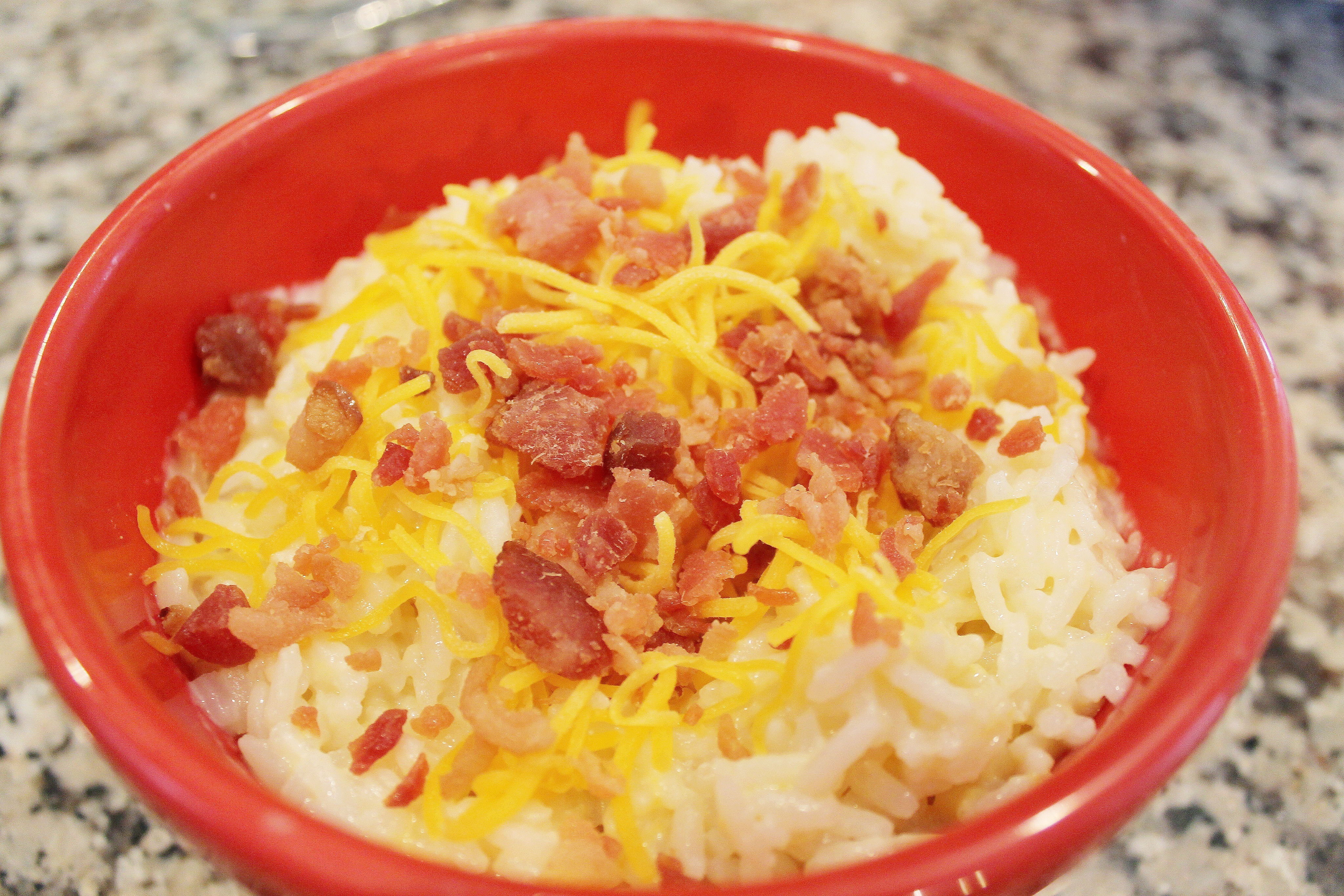 Cheesy Bacon Parmesan Rice Simply Clarke