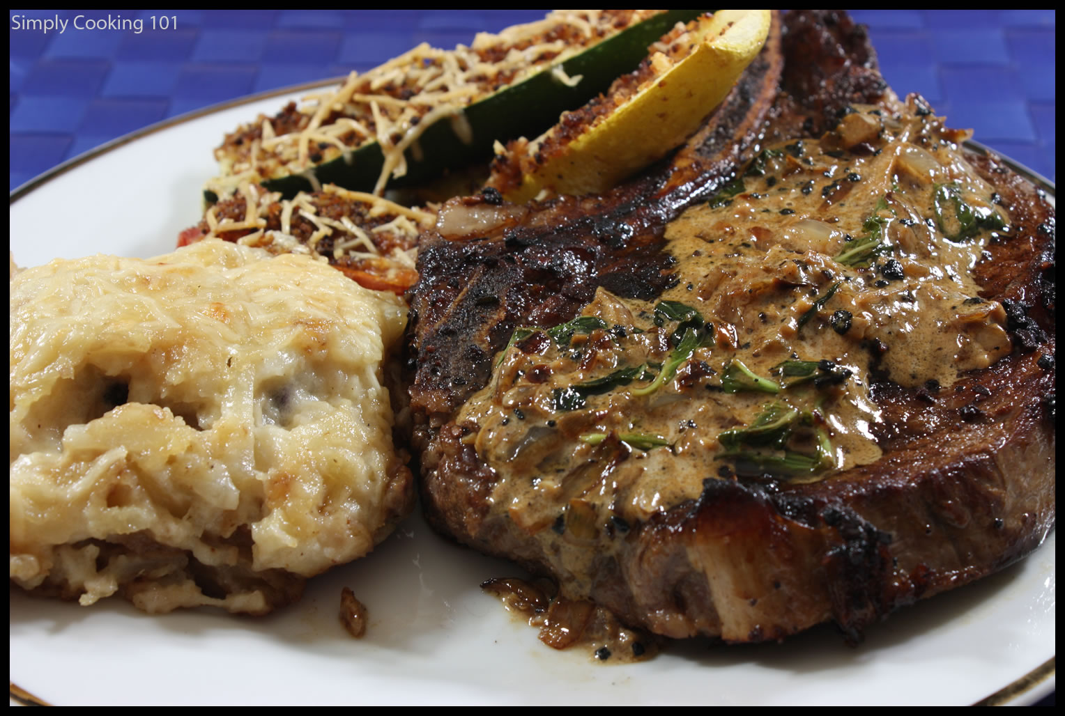 Iron Skillet Steak with Basil Cream Sauce sometimes the old fashioned