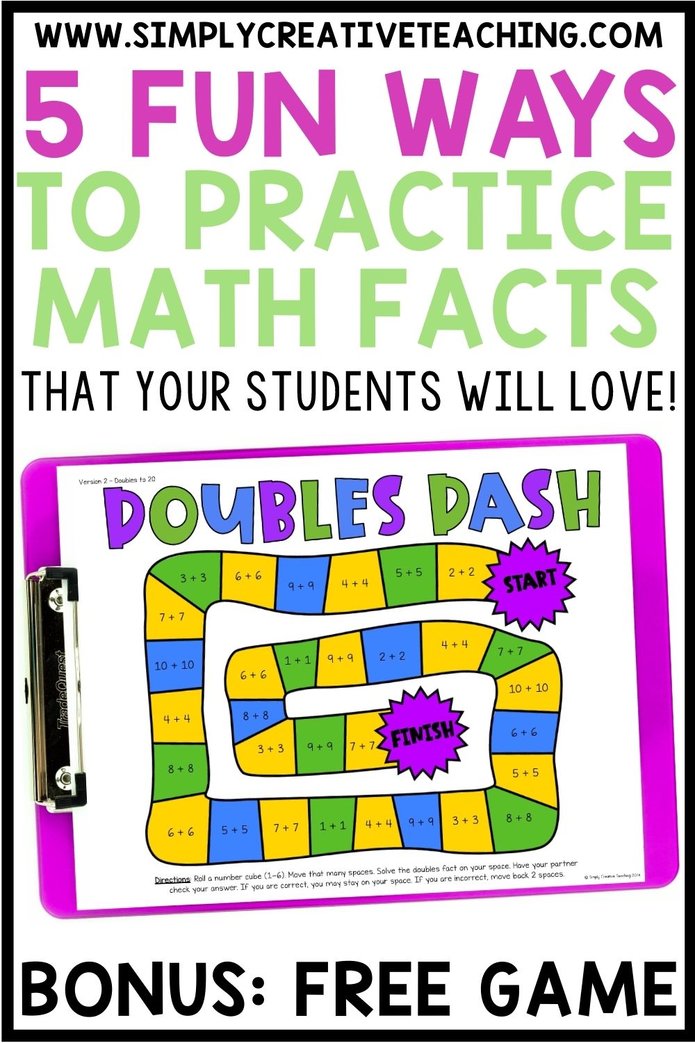 5 Fun Ways to Practice Math Facts Simply Creative Teaching